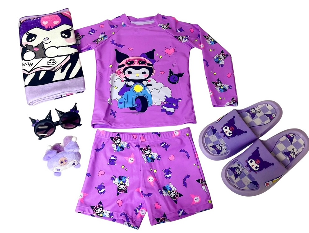 Traje de baño Kuromi con accesorios